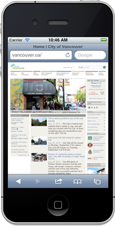 Non-mobile responsive design